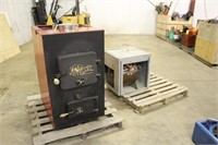 Hot Blast Wood Stove w/Hotwater Coil & Pump, Works