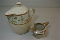 Tea pot & creamer
