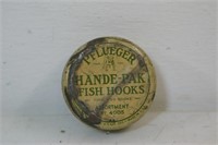 Pflueger Fishing Hook tin w/ original hooks