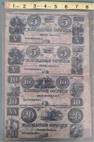 Uncut Sheet of Holly Springs Notes