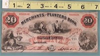 1860 Georgia $20.00 Note
