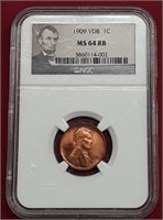 1909 VDB 1cent coin