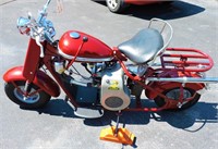 1958 Cushman Eagle Motorcycle & Matching Helmet