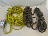 3 grandes cordes tressées en nylon