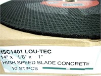 Neuf – 10 Blades abrasives LOUTEC
14’’ x 1/8’’ x