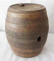 Small Decorative Ceramic Barrel