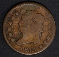 1814 CLASSIC HEAD LARGE CENT, VG cleaned