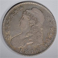 1818/17 CAPPED BUST HALF DOLLAR, VF/XF