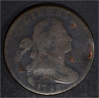 1798 DRAPED BUST LARGE CENT, VG mark on reverse