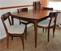Danish Modern Table & 4 Chairs