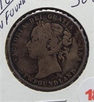 1898 New Foundland Silver Half Dollar.