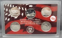 U.S. Mint 2006 Silver Quarter Proof Set. Contains