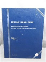 Partial Indian Head Cent Album. Dates: 1862,