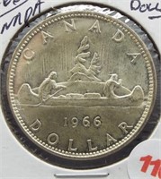 1966 Canadian Silver Dollar.