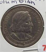 1892 Columbian Silver Half Dollar.