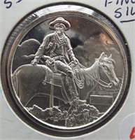 One Ounce .999 Fine Silver Round.