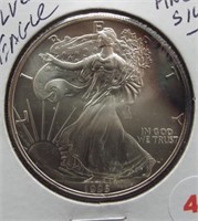 1995 One Ounce Fine Silver Eagle.