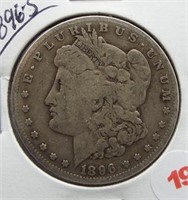 1896-S Morgan Silver Dollar.