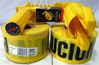 2 brand-new Erwin caution tape rolls and one dispe