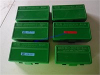6  MTM 1-38 mag and 5- 45 magnum ammo boxes