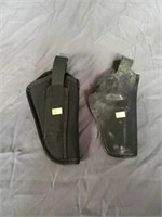 Pair of Pistol Holsters Hard Case and Soft