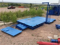 (5) Blue Plastic Deck Platforms - Yellow Ribbon