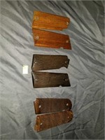 Lot of 3 Sets of Wooden Pistol Grips