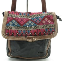 The SAK Leather & Cross-stitch Handbag/Backpack
