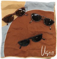 3-Pair BAUSCH & LOMB Sunglasses & Vena Silk Scarf
