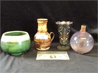 Lot of misc pottery,glass vase and other home