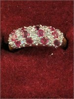 14k Gold Diamonds And Rubies Ring 2.5 Dwt