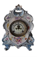 Antique Royal Bonn Porcelain Mantle Clock