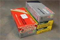 (5) Boxes .35 Remington Assorted Ammo