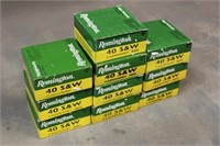 (4) Boxes Remington .40 S&W 155GR HP Ammo