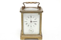 American Gilt-Brass Carriage Clock
