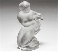 Lalique Crystal "Diana with Lamb" Figurine