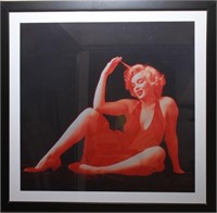 Marilyn Monroe, Oversized Red & Black Print