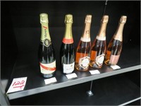 LOT, (5) BOTTLES OF ASSORTED CHAMPAGNES