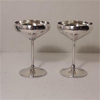 Goblets (2X) - Silver Plated