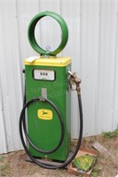 John Deere gas pump with light
