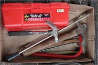 Saws, hammers & inspection mirror