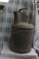 Galvanized 5 gallon pitcher w/ handle