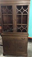 Vintage corner China cabinet, glass needs to be