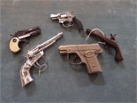 5 Vintage Cap Guns