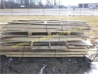 PALLET OF ROUGH CUT BOARDS