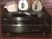 Yamaha Tuner Cinema DSP w/ remote & 3 speakers