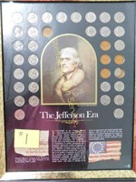The Jefferson Era Nickel Collection in Frame