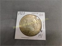 1923 Peace Silver Dollar - AU