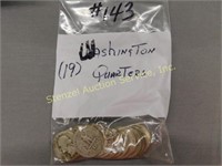 (19) All Silver Washington Quarters