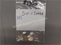 (11) Seated Dimes